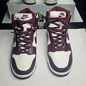 Nike Dunk High Burgundy Crush Women Size 6.5 Jordan